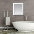 thumbnail image 3 of Altair 28" Rectangular Bathroom Wood Framed Wall Mirror in White, 3 of 9