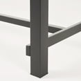 thumbnail image 4 of Kamden Outdoor Eight Seater Iron Dining Table, Light Gray and Black, 4 of 11