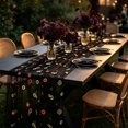 thumbnail image 6 of PoyoKee Sheer Table Runner, 118" x 28" Floral Embroidered Table Cloth, Sheer Organza Tablecloth Party Decorations for Kitchen and Dining, Home Decor, 6 of 6