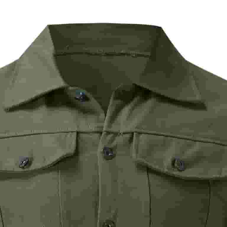 海外並行輸入正規品 Green Winter Dress Jacket Work Button Men'S Men For Shirts Clothing