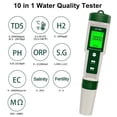 thumbnail image 2 of 10 In 1 Water Quality Tester PH/EC/TDS/ORP/H2/Fertile/Salinity/S.G/Resistivity/Temp PH Meter Tester For Aquariums Pools ,Multifunctional, 2 of 7