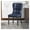 Blue, variant on High-Back Faux Leather Dining Chairs Modern Sturdy Upholstered Accent Side Chair Padded Seat with Metal Legs for Kitchen Living Room Bedroom
