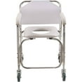 thumbnail image 4 of DMI Rolling Shower Commode Chair, 3-in-1 Transport, Toilet and Shower Chair, Rear Locking Wheels, 250 lb Capacity, 4 of 9
