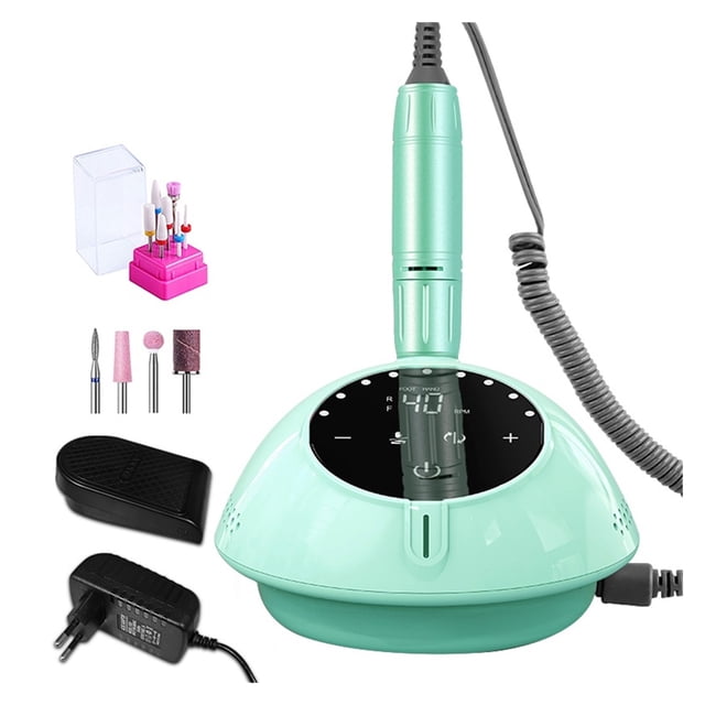 40000RPM Nail Drill Machine With HD Display, Manicure Machine New Upgrade Electric Nail File With Cutter, Nail Art Salon Tools ,Easy to Use