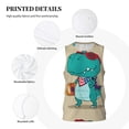 thumbnail image 3 of Rocae Cool Dino Playing Skateboard for Men's Basketball Jersey Lightweight and Breathable Athletic Tank Top,Quick-Drying Sports Jersey X-Large, 3 of 9