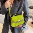 thumbnail image 3 of Bolso de textura para mujer, nuevo modelo 2025, estilo coreano, juvenil y elegante, bolso cruzado de moda, bolso pequeño de cadena, bolso de mano y hombro., 3 of 10