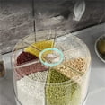 thumbnail image 5 of Vestitly Grain Storage Container Dispenser 360 Food Dispenser Grain Storage Container Grain Storage Box Small Grain Circular Dispenser Rice Food Storage, 5 of 9