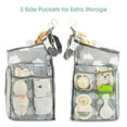 thumbnail image 5 of Pluokvzr Hanging Diaper Caddy Organizer - Diaper Stacker for Changing Table, Crib(Gray Cloud), 5 of 8
