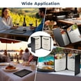 thumbnail image 4 of WeChef 5 pack Restaurant Menu Covers 8.5x11" 2 Page & 4.25x11" Half Page PU Leather Angled Corner Wine List Bar Hotel, 4 of 9