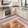 thumbnail image 3 of Kitchen Rugs Sets Of 2,Red and White Christmas Striped Pattern Anti Fatigue Kitchen Mat Rugs Non Slip Washable,Decorative Kitchen Floor Mats for Kitchen,Sink,Laundry,17"X47", 3 of 5