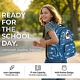 thumbnail image 4 of Yspwyqan Boys Shark Backpack Set, 17" Large Capacity Cartoon Backpack Set for Kids with Lunch Bag, Pencil Case, Water Bottle Bag for Boys, Back to School Supplies for Elementary Middle School, 4 of 7