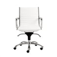 thumbnail image 4 of Eurostyle Dirk Low Back Office Chair in White/Chrome, 4 of 4