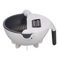 thumbnail image 4 of Vegetable Food Chopper Cutter Slicer Strainer 5 Multi-Functional Interchangeable Cutter for Carrot Potato Tomato With Drain Basket Large Capacity, 4 of 8