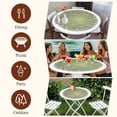 thumbnail image 7 of Sage Green Christmas Snowflake Round Tablecloth, Fitted Table Cover with Elastic for 45"-54" Round Tables, Xmas Winter Modern Table Cloth Outdoor Indoor Dinning Party Waterproof Tablecloths, 7 of 7