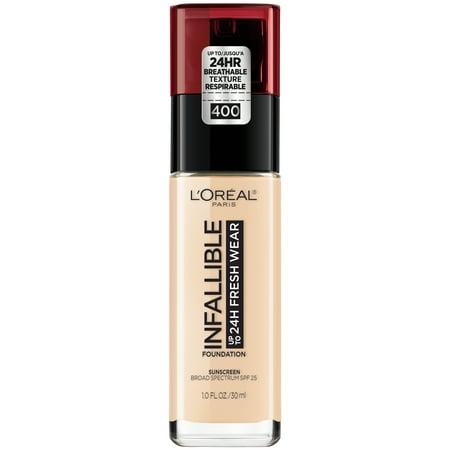 L'Oreal Paris Infallible 24 Hour Fresh Wear Foundation, Lightweight, (Best Long Wear Makeup)