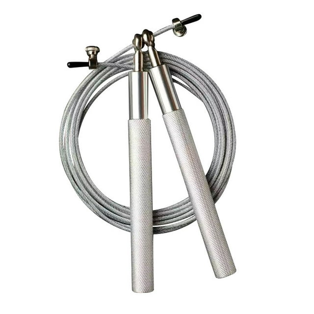 Corde à Sauter de Vitesse pour Adulte avec Roulements à Billes de Qualité Supérieure / Réglable, Poignées Antidérapantes - Idéale pour la Brûle-Graisse, le Cardio, la Boxe (Intérieur/extérieur)