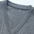 thumbnail image 5 of Plus Size Big & Tall, Men's Knitted Pullover Sweater Casual Crewneck Long Sleeve Solid Color Elastic Warm Cozy Top Daily Wear Street Style Autumn Winter | TOPLIU,Gray 3XL, 5 of 9