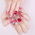 thumbnail image 3 of 24PCS False Nail Simulated Pearl Rhinestone Fake Nail for Wedding Party, 3 of 5