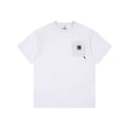 thumbnail image 1 of Comercio exterior 23 nuevo carhartt Carhartt Mountain bolsillo etiqueta pequeña pareja suelta camiseta de manga cortaBlanco, 1 of 4