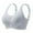 Silver, variant on JIUKE Plus Size Bras Got Women Wireless Push up Bras Seamless Liftup Adjustable Strap Full Coverage Bra Brown 6XL