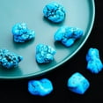 thumbnail image 2 of 1 Natural Turquoise Rough Gemstone Blue Crystal Turquoise Loose Stone M8N1, 2 of 9