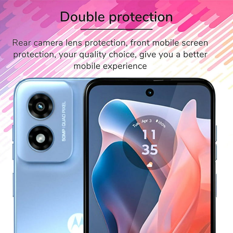 2-Pack 9H Tempered Glass Screen Protector For Motorola Moto G Play (2024) - HD Clear & Case Friendly