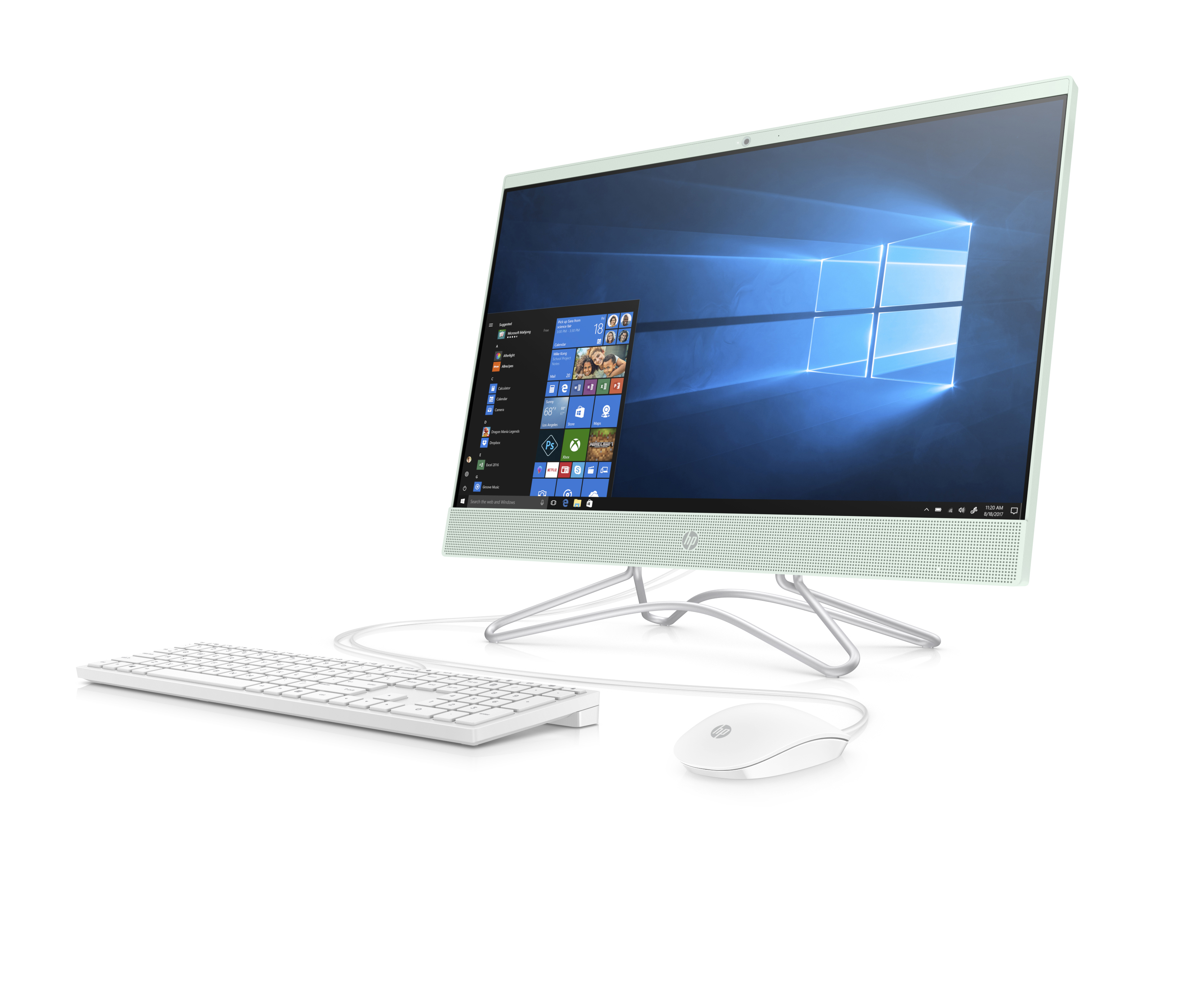 HP 22-c0073w All-in-One PC, 22" Display, Intel Celeron G4900T 2.9 GHz, 4GB RAM, 1TB HDD - image 3 of 5