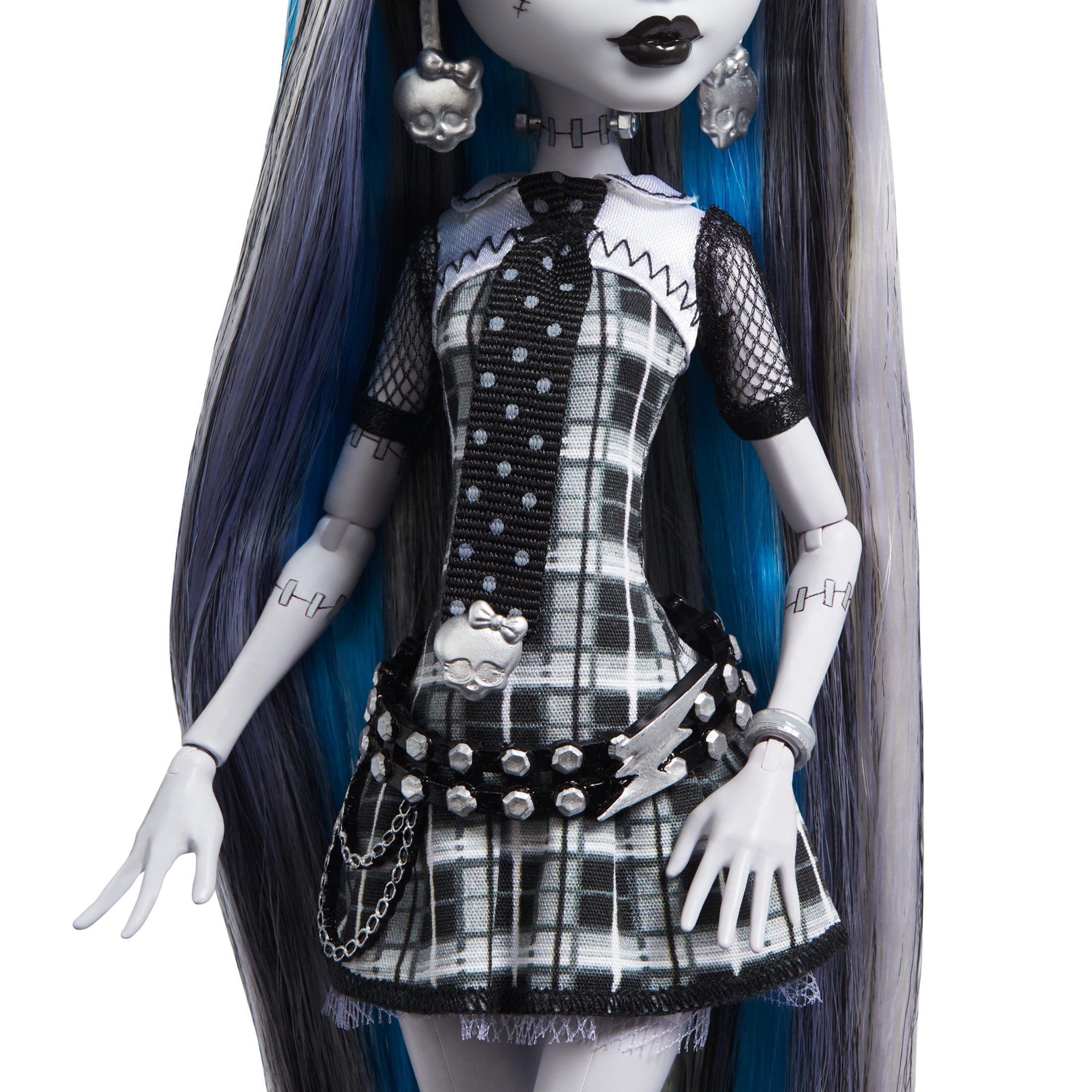 Monster High Reel Drama Frankie Stein Collector Doll in Black and White, Reproduction with Poster