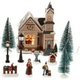 Holiday Time Christmas Village Set, 20 Pieces