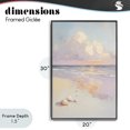 thumbnail image 4 of Stupell Industries Coastal Pastel Sunset Over Seashells Black Framed Giclee Art, 20 x 30, by Sisi and Seb, 4 of 8