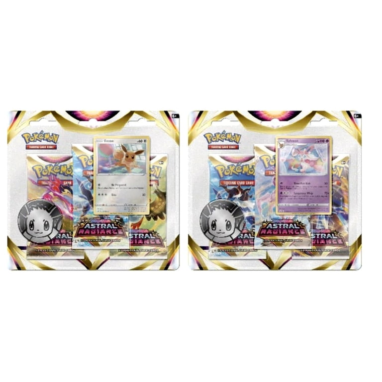 Pokmon Sword & Shield 10: Astral Radiance - 3-Pack Blister (RANDOM Sylveon or Eevee) - Walmart.com Pokmon Sword & Shield 10: Astral Radiance - 3-Pack Blister (RANDOM Sylveon or Eevee) - Walmart.com