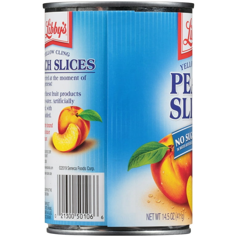 Libby's, Yellow Cling Peach Slices 14.5 oz. - Walmart.com