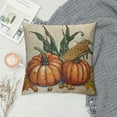 thumbnail image 2 of ARISTURING Autumn Decorations Pumpkin Pillow Covers Autumn Harvest Pumpkin Wreath Cushion Cover Farmhouse Decorative Pillowcases for Sofa Couch Bed, 2 of 5