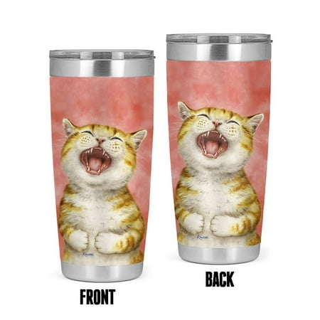 

Laughing Cat Tumbler -Kayomi Harai Designs 20 oz Stainless Steel Tumbler