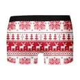 thumbnail image 6 of Mens Christmas Underwear Funny Novelty Holiday Boxers Briefs Sofy Comfy Cartoon Printed Underpants Men Lingerie, B08 Watermelon Red, Size XXL, 6 of 6