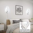 thumbnail image 3 of Vuszr Modern Wall Sconce Cool White LED Acrylic Shade Indoor Lighting, 3 of 5