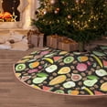 thumbnail image 5 of Rateoe Fruits Pattern Christmas Tree Skirt with Ties , Christmas Tree Decorations, Farmhouse Christmas Decor Xmas Holiday Decorations-30", 5 of 6