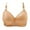 Khaki, variant on Herrnalise Women's Lace Edge Vertical Stripe Back Bra Padded Bra Wireless Lingerie For women