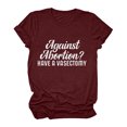 thumbnail image 2 of Pompotops T-Shirt Décontracté à Manches Courtes pour Femmes avec Imprimé Lettre, 2 of 6