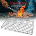 thumbnail image 1 of 2Pcs Outdoor Camping Pot Rack Square 304 Stainless Steel Barbecue Mesh Grill Mesh Mesh Barbecue Grill Tool Non-Stick Metal Outdoor Grill Screen Mesh Grill Grill Grill, 1 of 7