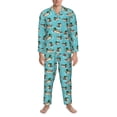 thumbnail image 3 of Sikiie Mallard Ducks Swimming In The Lake Mens Pajama Set, Soft Warm Long Sleeve Sleepwear, Cozy Button-Down Pjs for Men-X-Large, 3 of 7