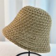 thumbnail image 2 of Fgnfyis Women's Lightweight Woven Straw Bucket Hat for Sun and Outdoor Summer Activities with Wide Brim Khaki A, 2 of 6