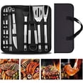 thumbnail image 1 of BBQ Tools Set Set de 18 Utensilios y Cubiertos Profesional para Asador Carne Asada en Acero Inoxidable para Fiestas, Barbacoa al Aire Libre, Picnic de Camping, 1 of 4