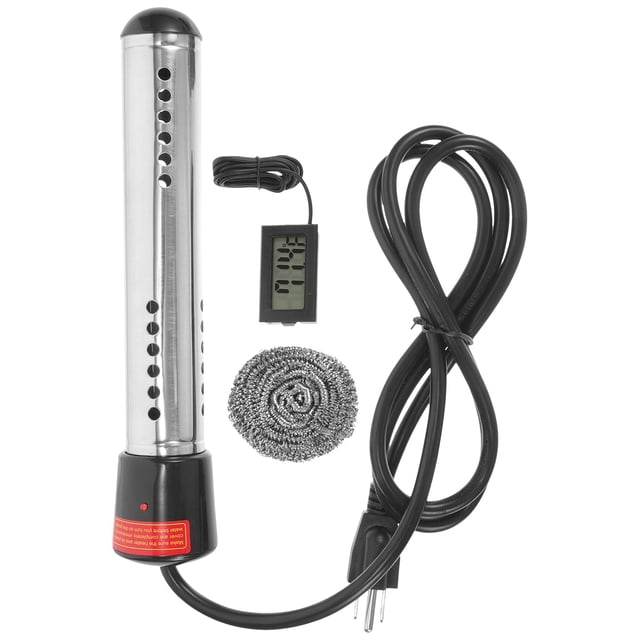 WORGEOUS Calentador de agua para piscina, calentador de agua caliente de 1500w, calentador de agua para exteriores, enchufe estadounidense