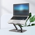 thumbnail image 1 of Base para laptop, soporte portátil, estructura ligera, diseño plegable Gris, 1 of 8