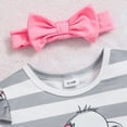 thumbnail image 6 of Paguaki Baby Girl Clothes Summer Elephant Print Top And Shorts 3-Piece Set With Headband Romper Style Outfit, 6 of 7
