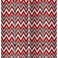 thumbnail image 5 of Benjara 3 Panel Foldable Canvas Screen with Chevron Print, Red and White, 5 of 5