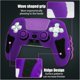 thumbnail image 4 of Funda protectora para mando PlayStation 5, funda antideslizante de silicona compatible con el mando PS5 Dual Sense con tapas para los pulgares, protectores para los joysticks y pegatina protectora, 4 of 8