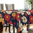 thumbnail image 5 of Yayeee Tablecloths 60" x 60" Rectangle Wrinkle Resistant Party Table Cover, Red Floral, 5 of 8
