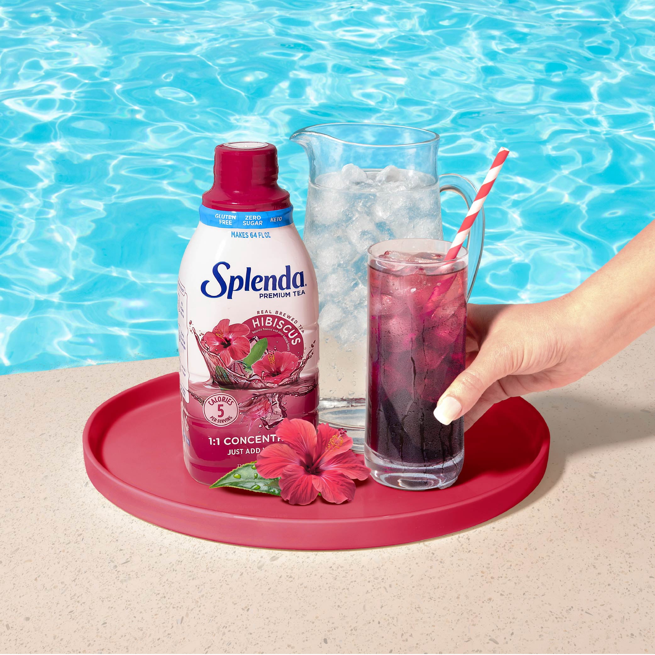 (6 pack) Splenda Hibiscus Tea Concentrate - 32oz